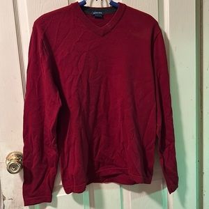 Gap Merino Wool V-Neck Sweater - Burgundy - Medium